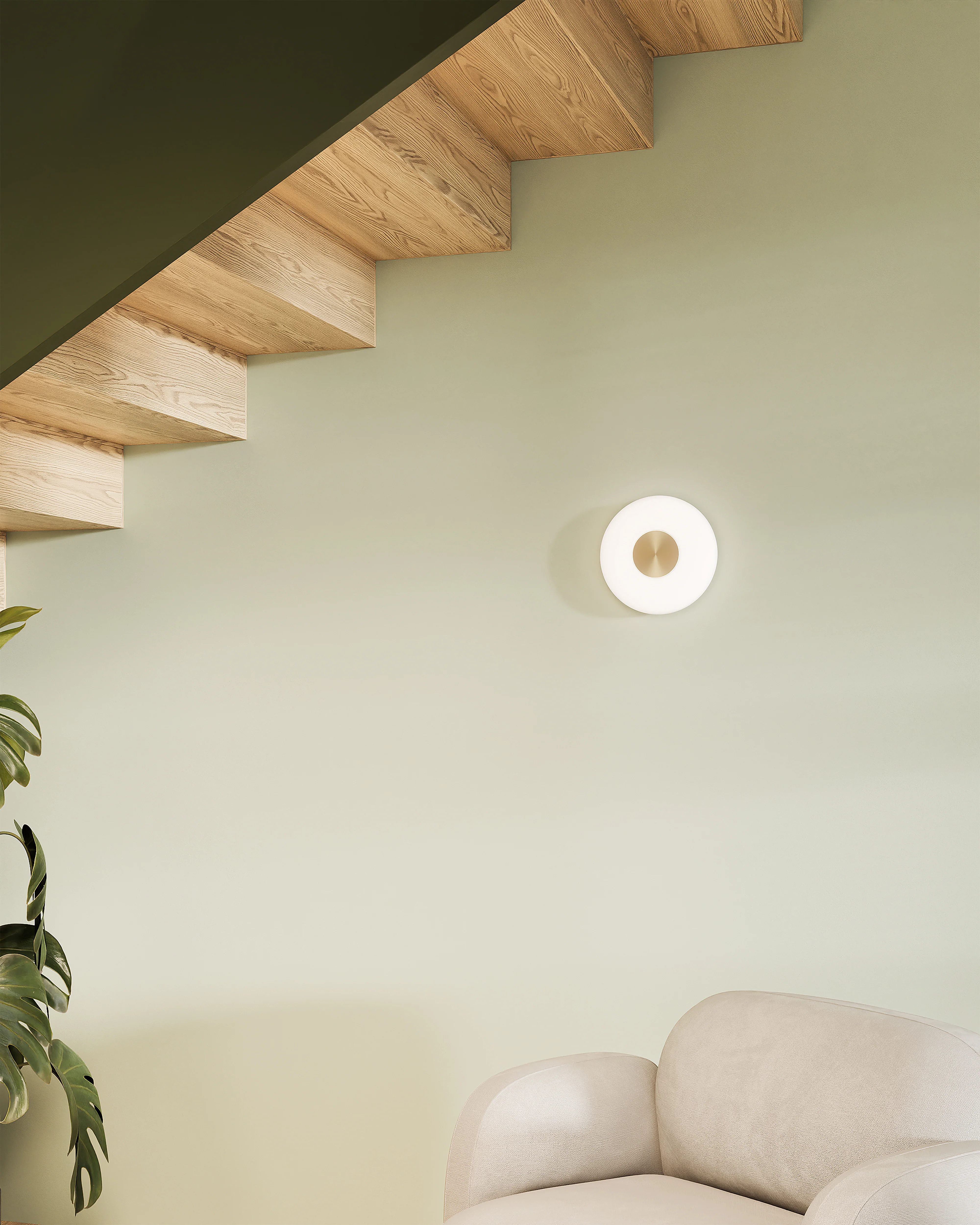 Glint glass opal wall lamp - Image 3